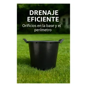 5 Macetas para Frutales, Huerto y Plantas medianas y grandes - 30L - con Asas Reforzadas y Drenaje – Uso Profesional en Viveros y Cultivo Doméstico - Imagen 7