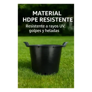 5 Macetas para Frutales, Huerto y Plantas medianas y grandes - 30L - con Asas Reforzadas y Drenaje – Uso Profesional en Viveros y Cultivo Doméstico - Imagen 9