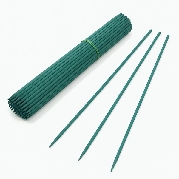 Tutores para Plantas - Soporte para Plantas de 60 cm - Ø 5,5/6mm estacas para jardín - Flores - Varillas -Color Verde