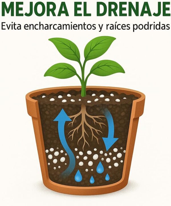 Perlita para Plantas 25L – Sustrato ligero y drenante para macetas y huerto - Imagen 3