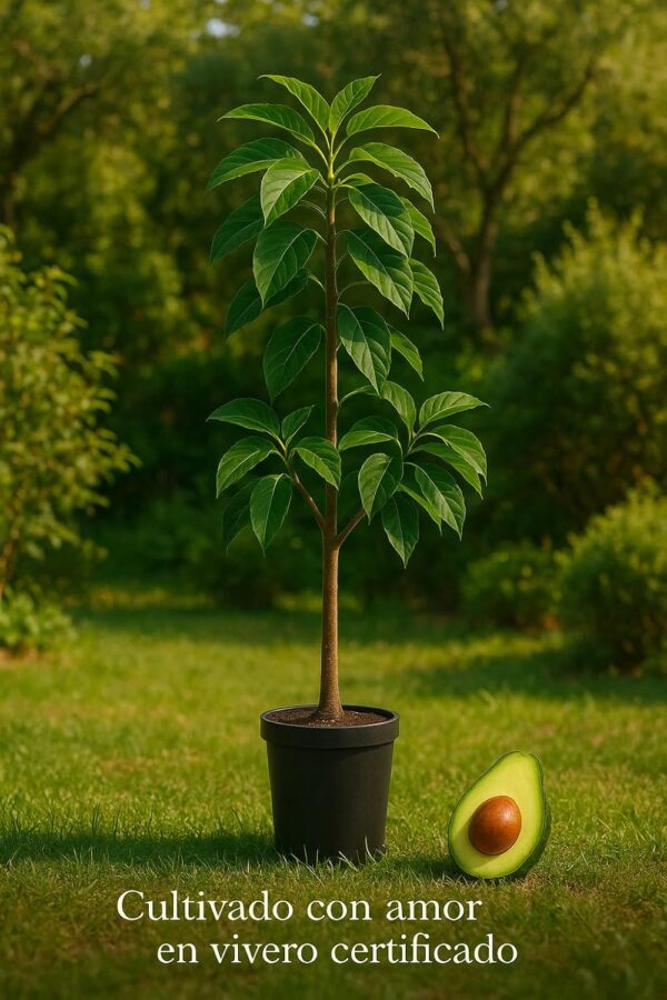 Planta de Aguacate Hass injertado patron Zutano 120-140 Cm | Certificado y Pasaporte Fitosanitario. Variedad muy productiva. Resistente al Frio. Se envia con maceta y caja protectora. - Imagen 7
