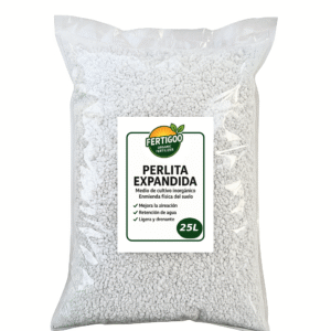 Perlita para plantas 25L en bolsa para jardinería