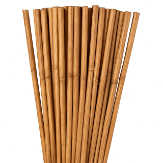 30 Tutores de Bambu 180 cm – Ø 14-16 mm Cañas para Tomates - Estacas Tomateras y cultivos verticales