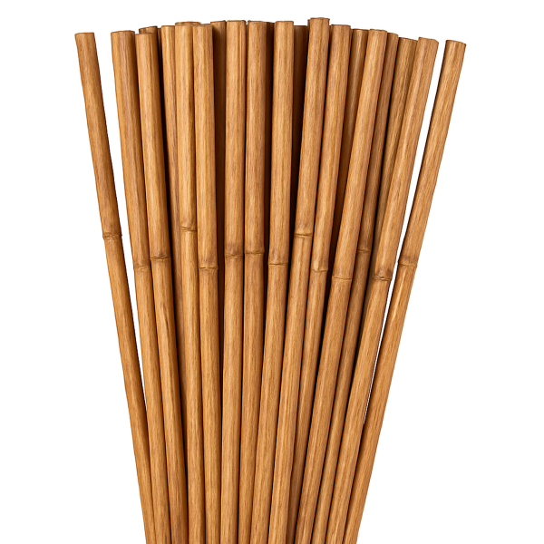 30 Tutores de Bambu 180 cm – Ø 14-16 mm Cañas para Tomates - Estacas Tomateras y cultivos verticales