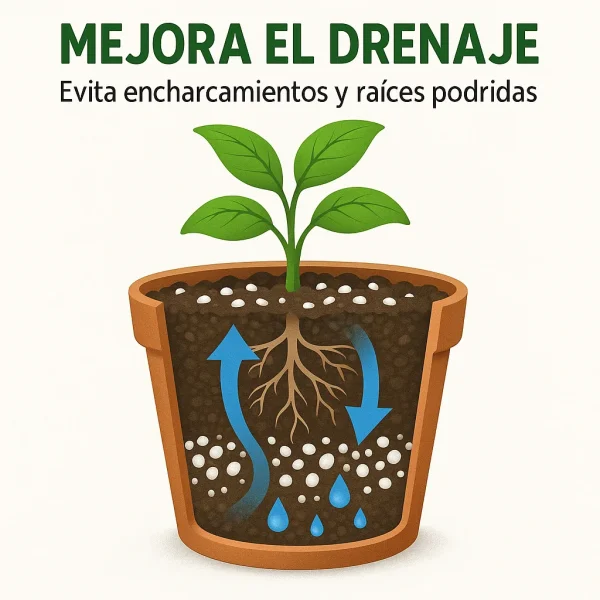 Perlita para Plantas 25L – Sustrato ligero y drenante para macetas y huerto - Imagen 4
