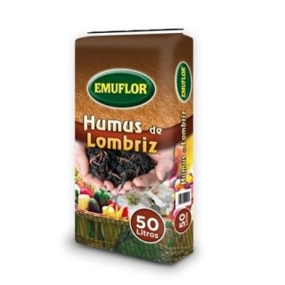Humus de Lombriz EMUFLOR (Saco de 50 litros)