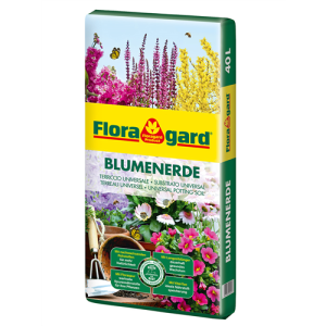 Sustrato Premium Floragard Blumenerde 40L Sustrato universal enriquecido con abono para plantas de interior y exterior