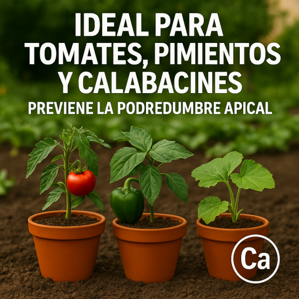 Fertigoo Calcio+ Abono Orgánico Líquido con Corrector de Calcio 2L. Fertilizante para Tomates, Pimientos, Calabacines y otras Hortalizas. 100% Natural, Corrige Carencias y Previene Podredumbre Apical. - Imagen 8