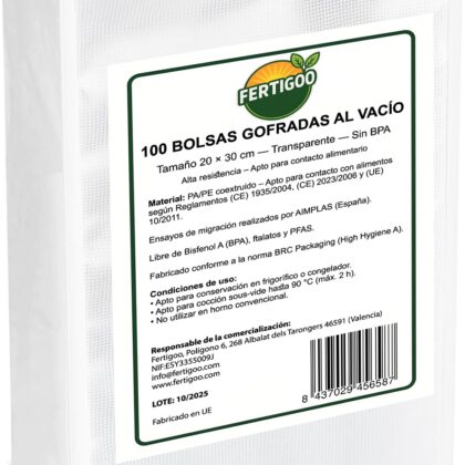 Bolsas Vacío para Alimentos 20x30 cm