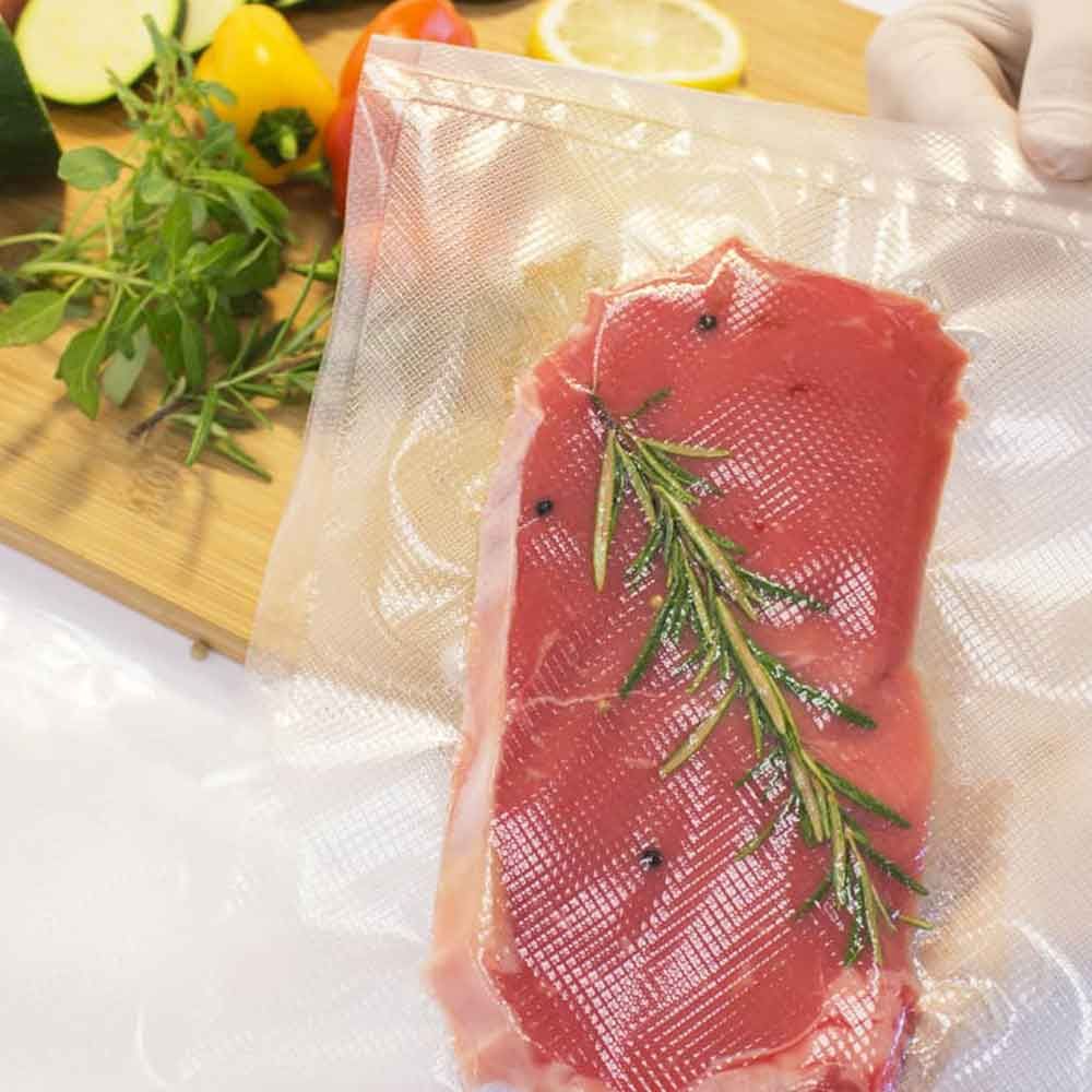 Bolsas Vacío para Alimentos 20x30 cm Gofradas | Sin BPA, Sin PFAS y Sin Ftalatos | Certificadas para Contacto Alimentario | Congelación y Cocción (máx. 100 °C) "Fabricado en España" - Imagen 2