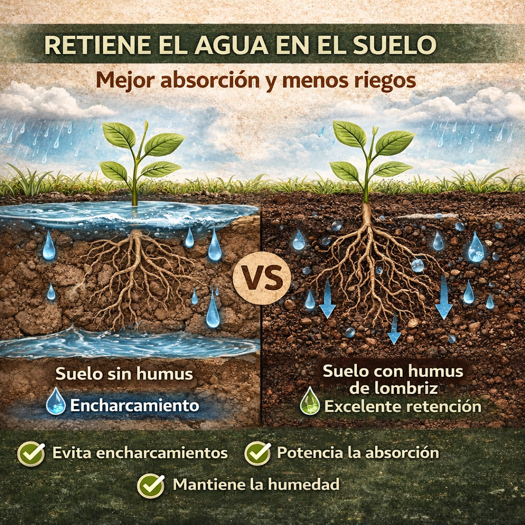 Fertigoo® Humus de Lombriz 15L Premium | Abono Organico 100% | Huerto - Plantas - Macetas - Cultivos - Semilleros | Mejora Suelo, Raíces y Retención de Agua | Rico en Nutrientes - Imagen 4