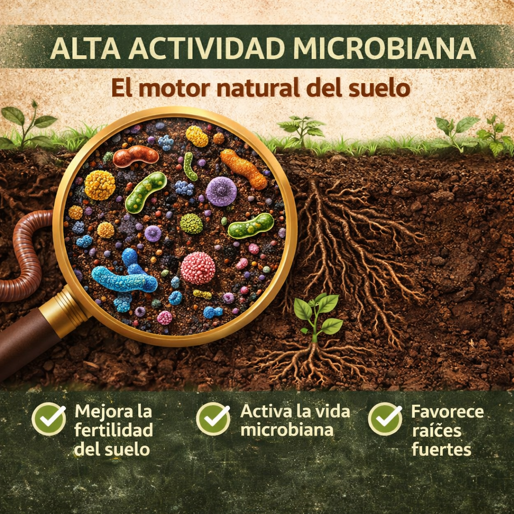 Fertigoo® Humus de Lombriz 15L Premium | Abono Organico 100% | Huerto - Plantas - Macetas - Cultivos - Semilleros | Mejora Suelo, Raíces y Retención de Agua | Rico en Nutrientes - Imagen 6